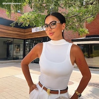Freya Square Black Glasses7