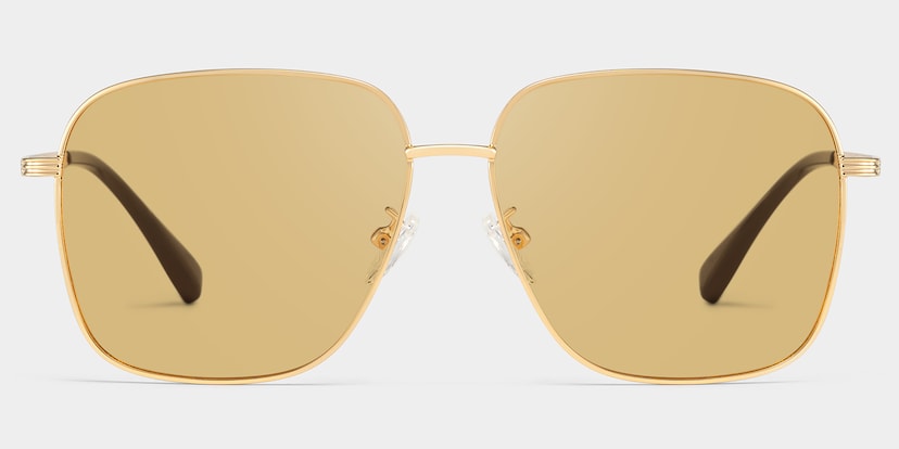 Valentina Square Gold Polarized Sunglasses