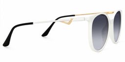 Chanty Round White Sunglasses2