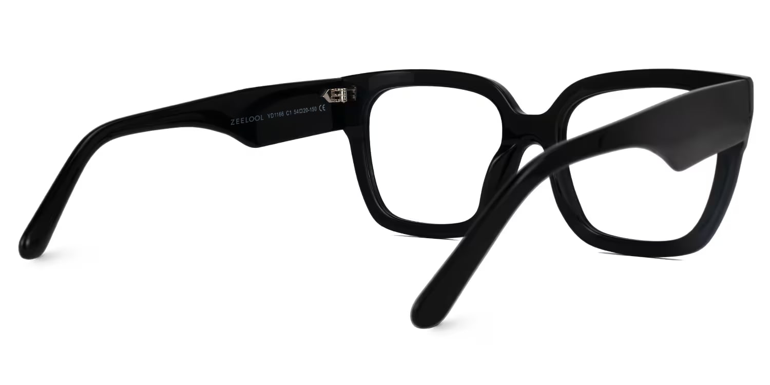 Rainna Square Black Glasses4