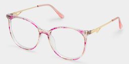 Chanty Pink Round Glasses3