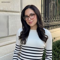 Angela Brown Rectangle Glasses7