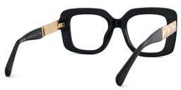 Yary Square Black Glasses5