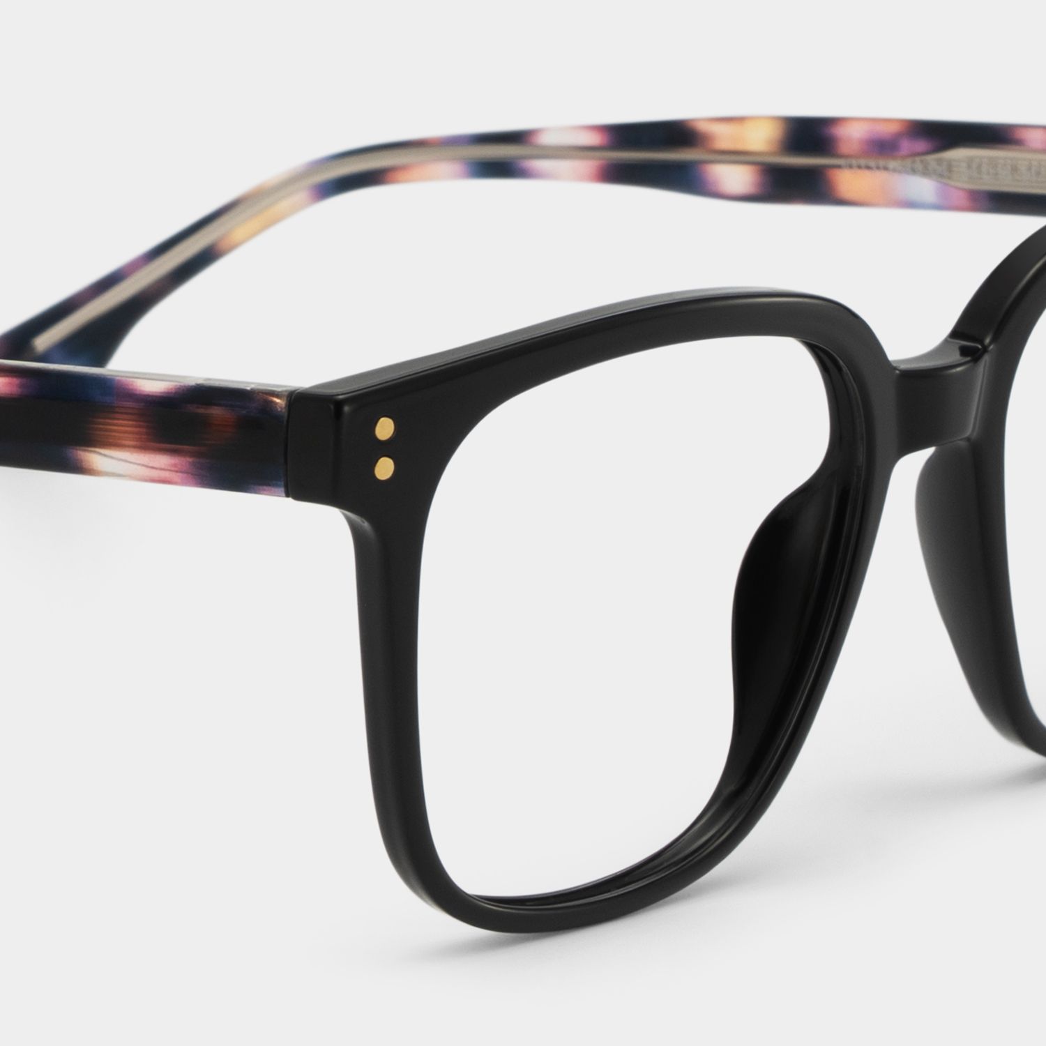 Donnalyn Black Square Natural Eyewear | ZEELOOL3
