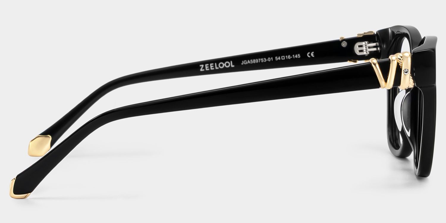 Square Black Eyeglasses- Julian Acetate Frame Glasses7