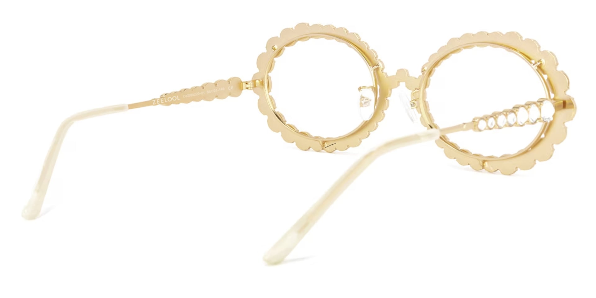 Luheiden Oval Gold Glasses | Zeelool Glasses4
