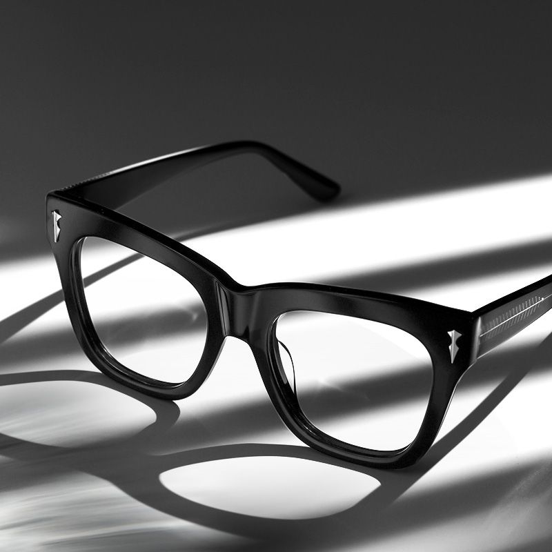 Grabar Black Square Frames Glasses for Women | Zeelool5