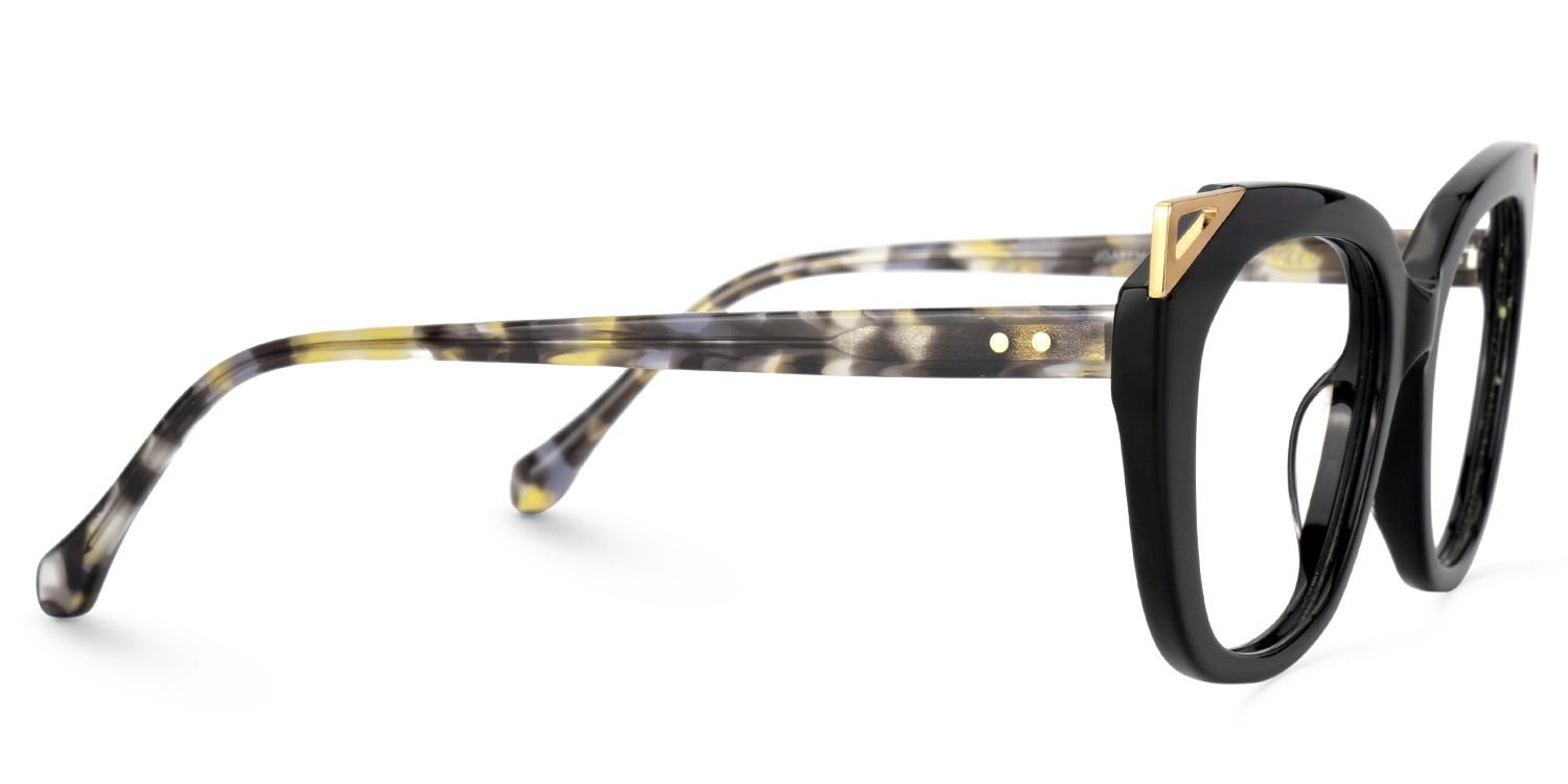 Hellena Cateye Black Fashion Glasses for Ladies | Zeelool2