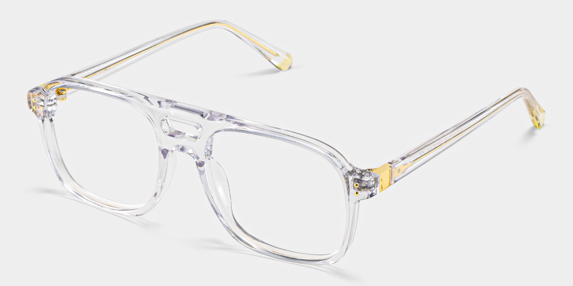 Athena Crystal Frame Glasses with Aviator Frame Online | ZEELOOL5
