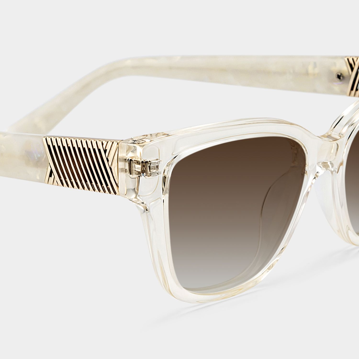 Miranda Cat Eye Clear Yellow Frame Sunglasses Online | ZEELOOL4