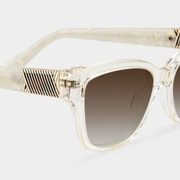 Miranda Clear Yellow Cat eye Sunglasses4