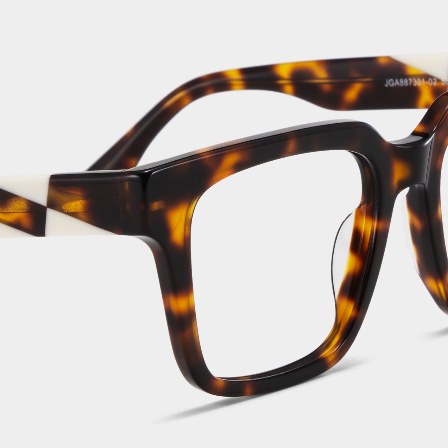 Harriet Square Tortoise Frame Eyeglasses for Man| ZEELOOL5