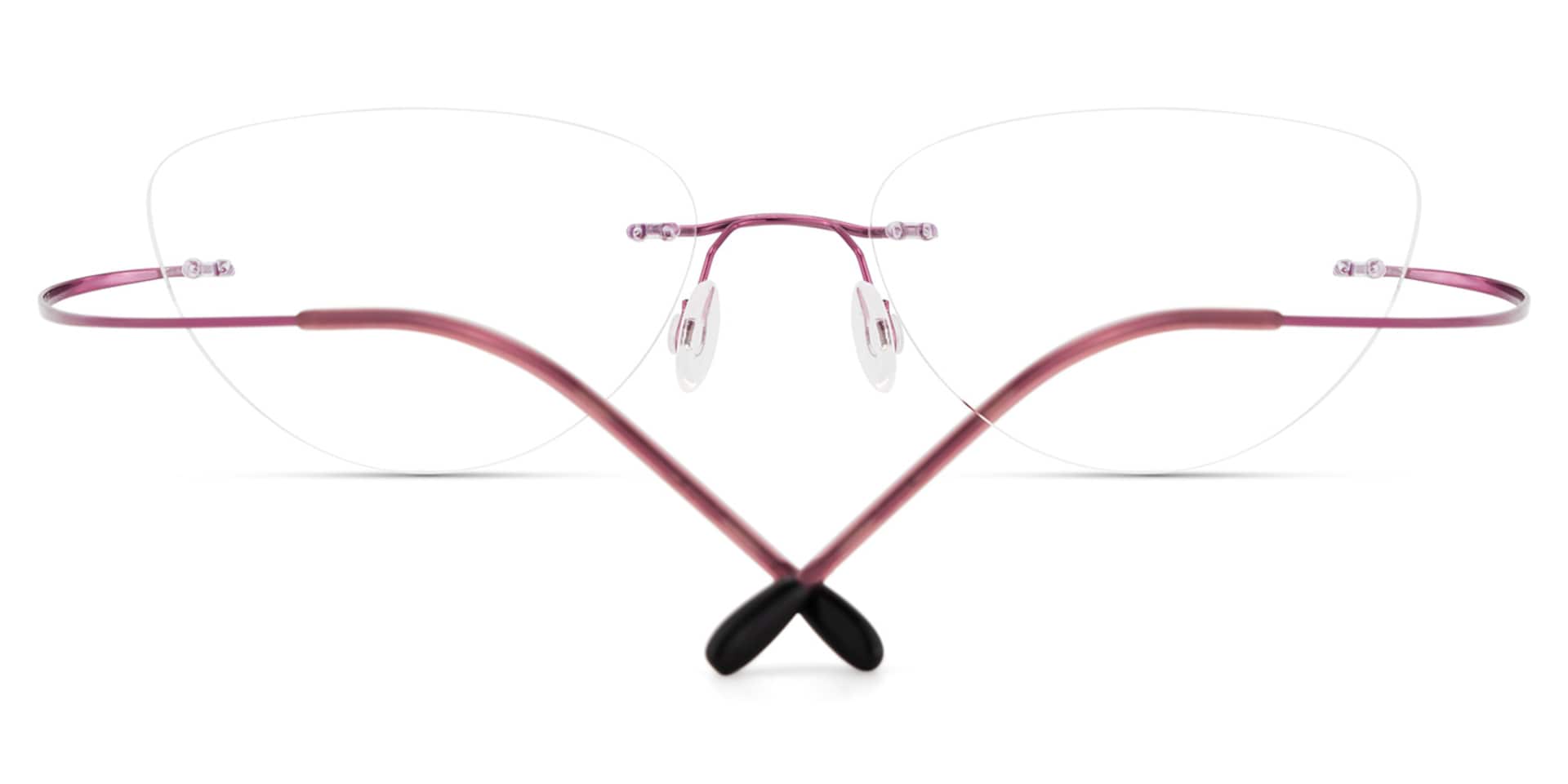 Evelyn Cat Eye Pink Glasses | Zeelool Glasses4