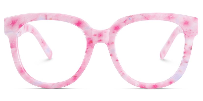 Harrell Pink Square Glasses