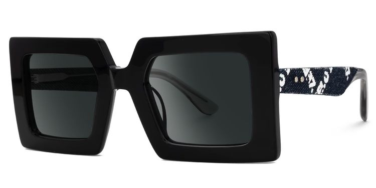 Tiffaney Square Black Glasses