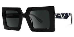 Tiffaney Square Black Glasses1