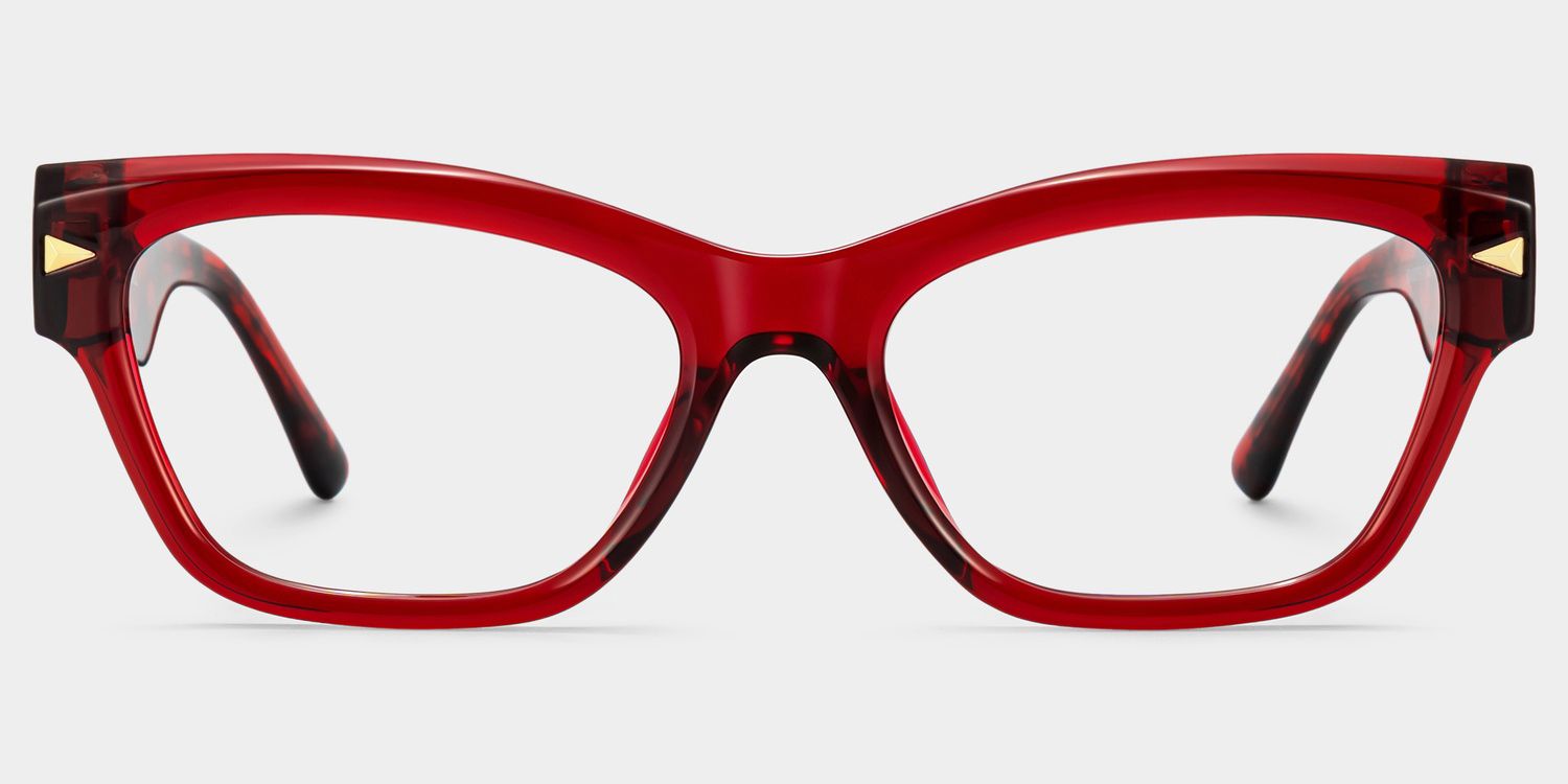 Briar Red Cat-Eye Glasses | ZEELOOL1