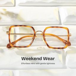 Shane Tortoise Square Glasses0