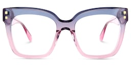 Minguela Square Gray Pink Glasses2
