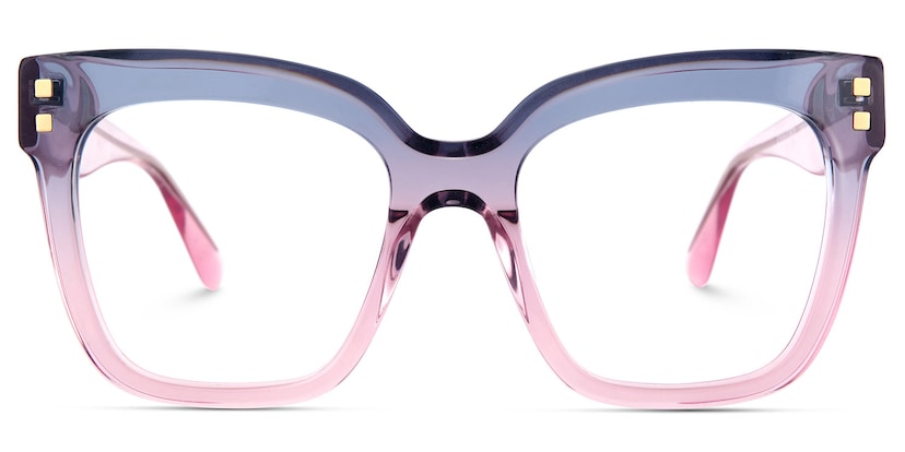 Minguela Square Gray Pink Glasses
