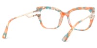 Kieran Rectangle Floral Glasses5