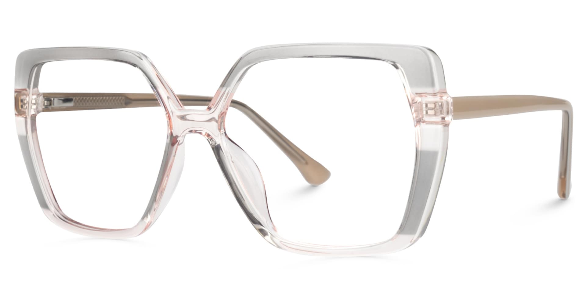 Square Jeneive Gray Glasses deals -Zeelool Glasses1
