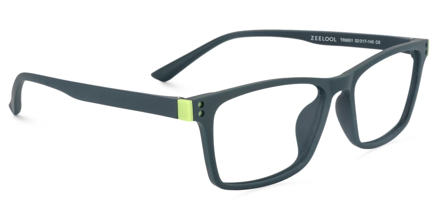 Cheche Rectangle Dark Green Glasses4
