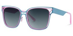Dacarine Square Pink Blue Sunglasses2