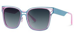 Dacarine Square Pink Blue Sunglasses2