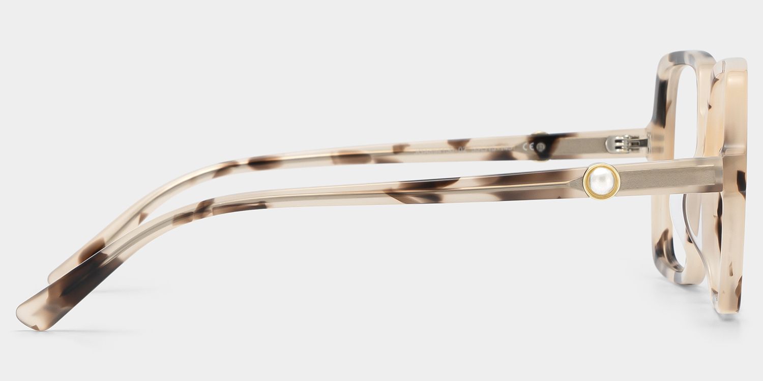 Tortoise Shell Square Elena Eyeglasses — Classic Style | ZEELOOL4