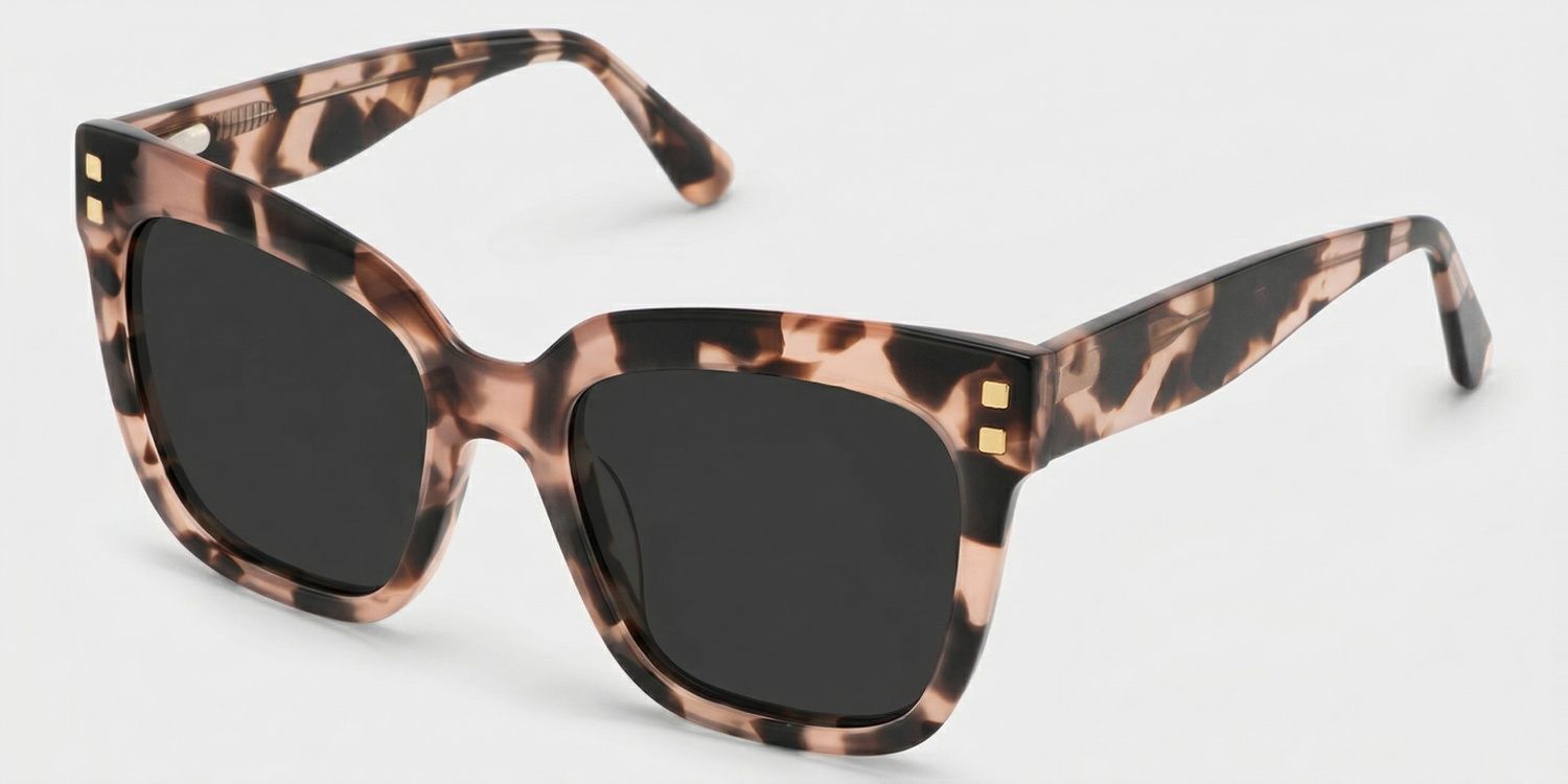 Minguela Square Pink-Tortoise Frame Sunglasses Online Sale | ZEELOOL2