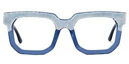 Ramcevic Square Blue Glasses0