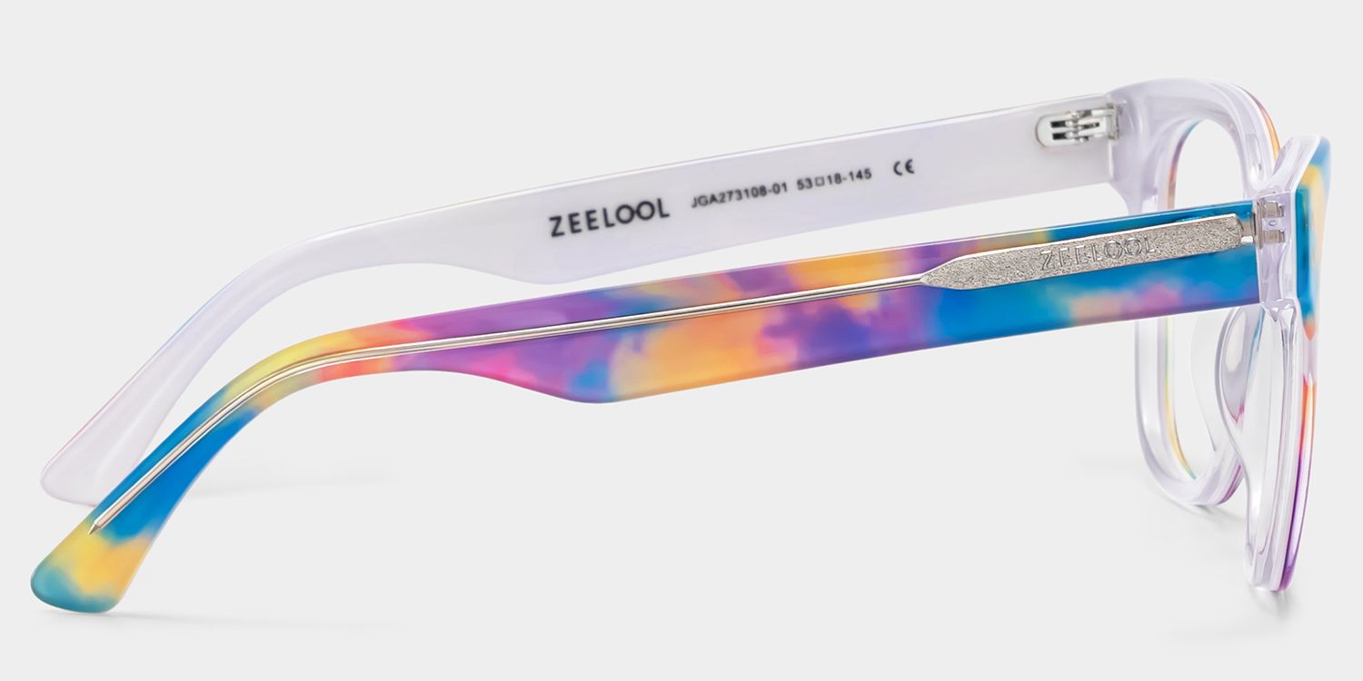 Dante Eyeglasses in Square Multicolor Frame | Zeelool4