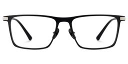 Lincoln Rectangle Black Glasses3