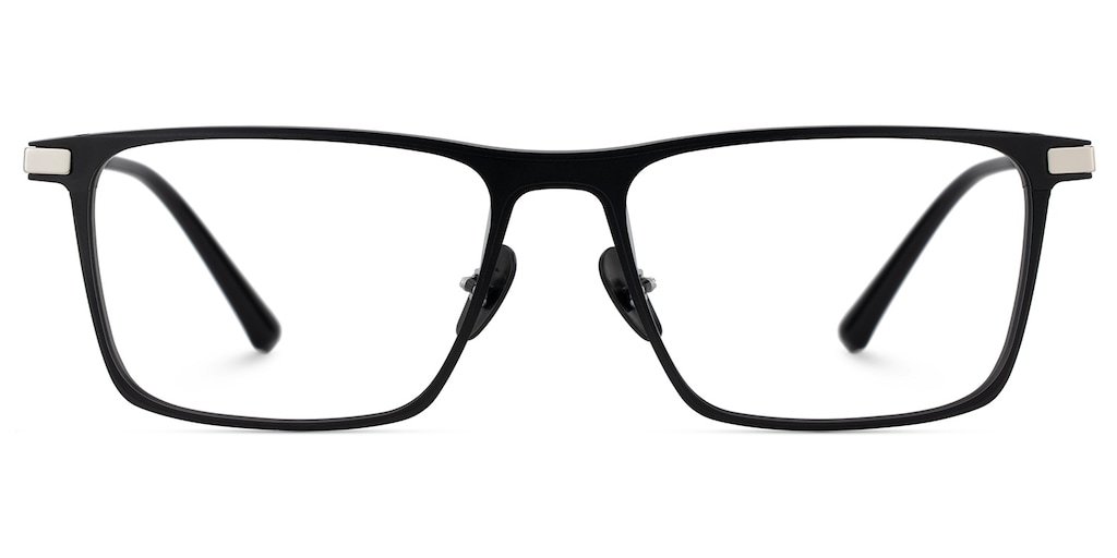 Lincoln Rectangle Black Glasses
