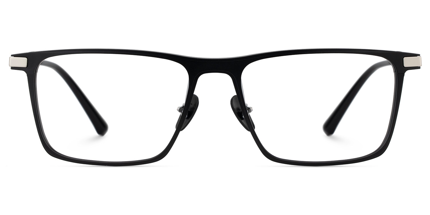 Lincoln Rectangle Black Glasses