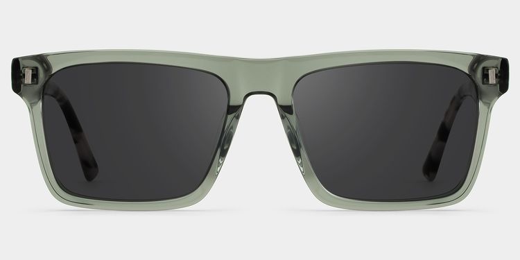 Henry Rectangle Gray Green Glasses