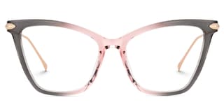 Hilary Butterfly Pink-Gray Glasses0