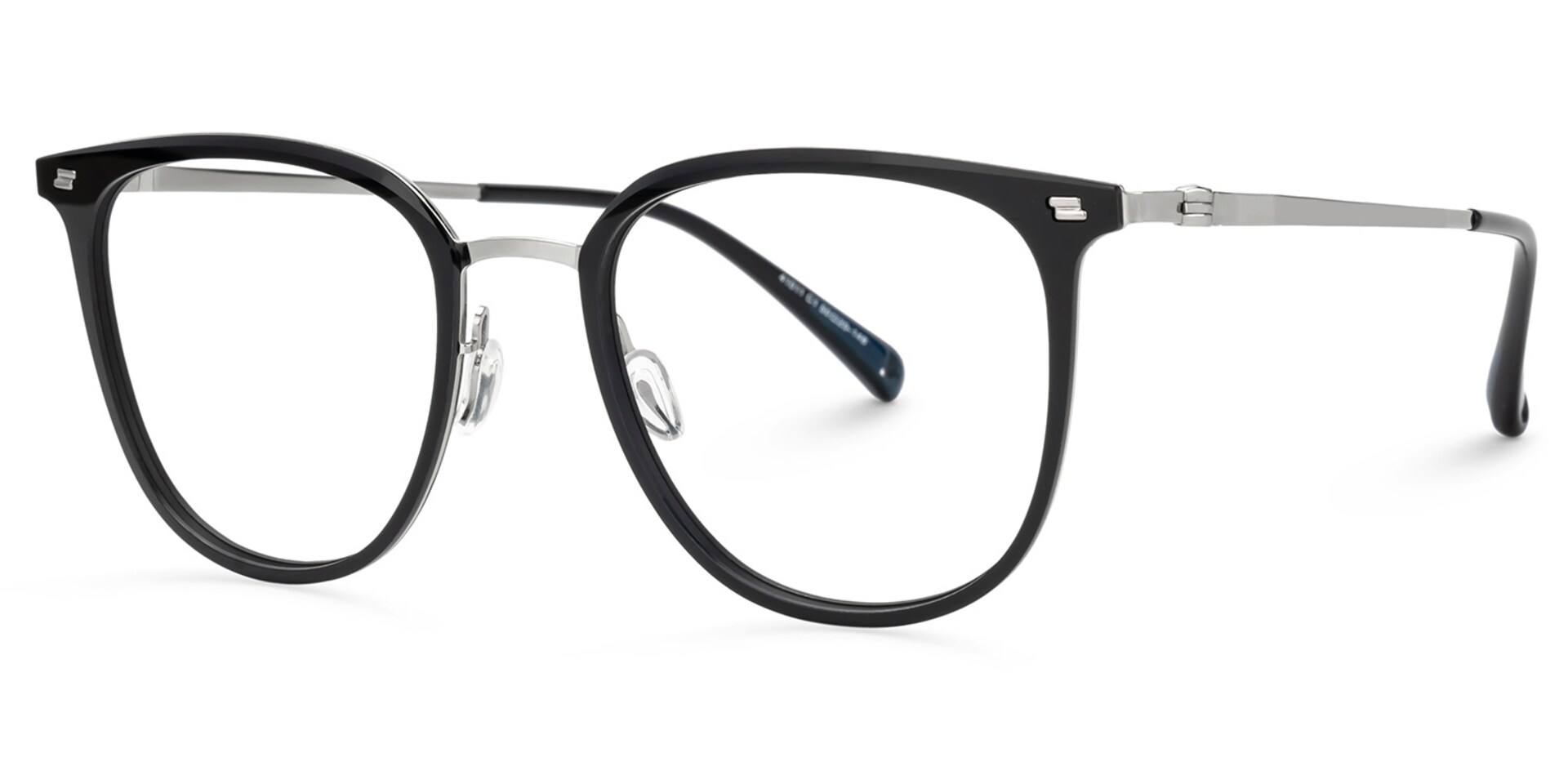 Gilliane Round Black Blue Light Glasses Thin Frame | Zeelool1