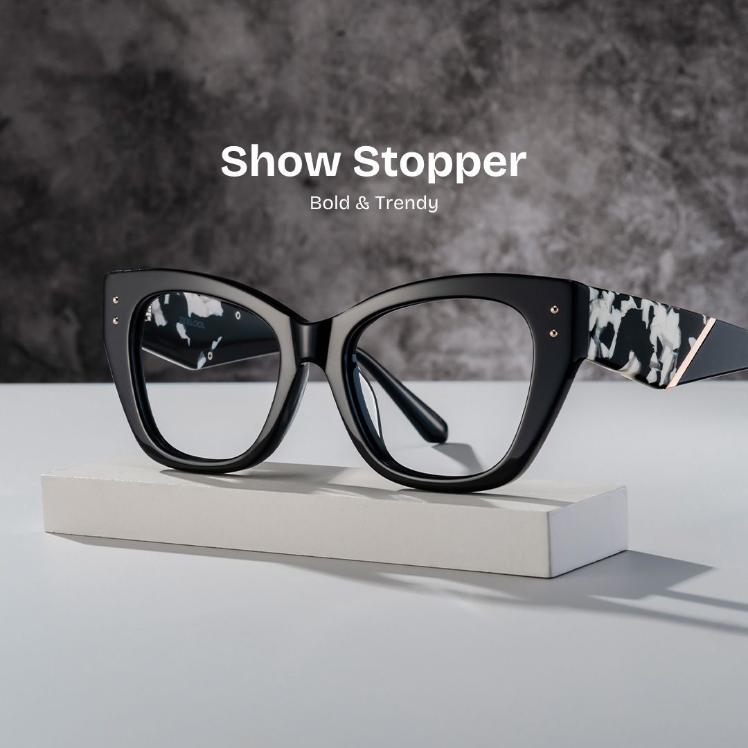 Skylar Black Frame Glasses with Butterfly Frame Online | ZEELOOL2