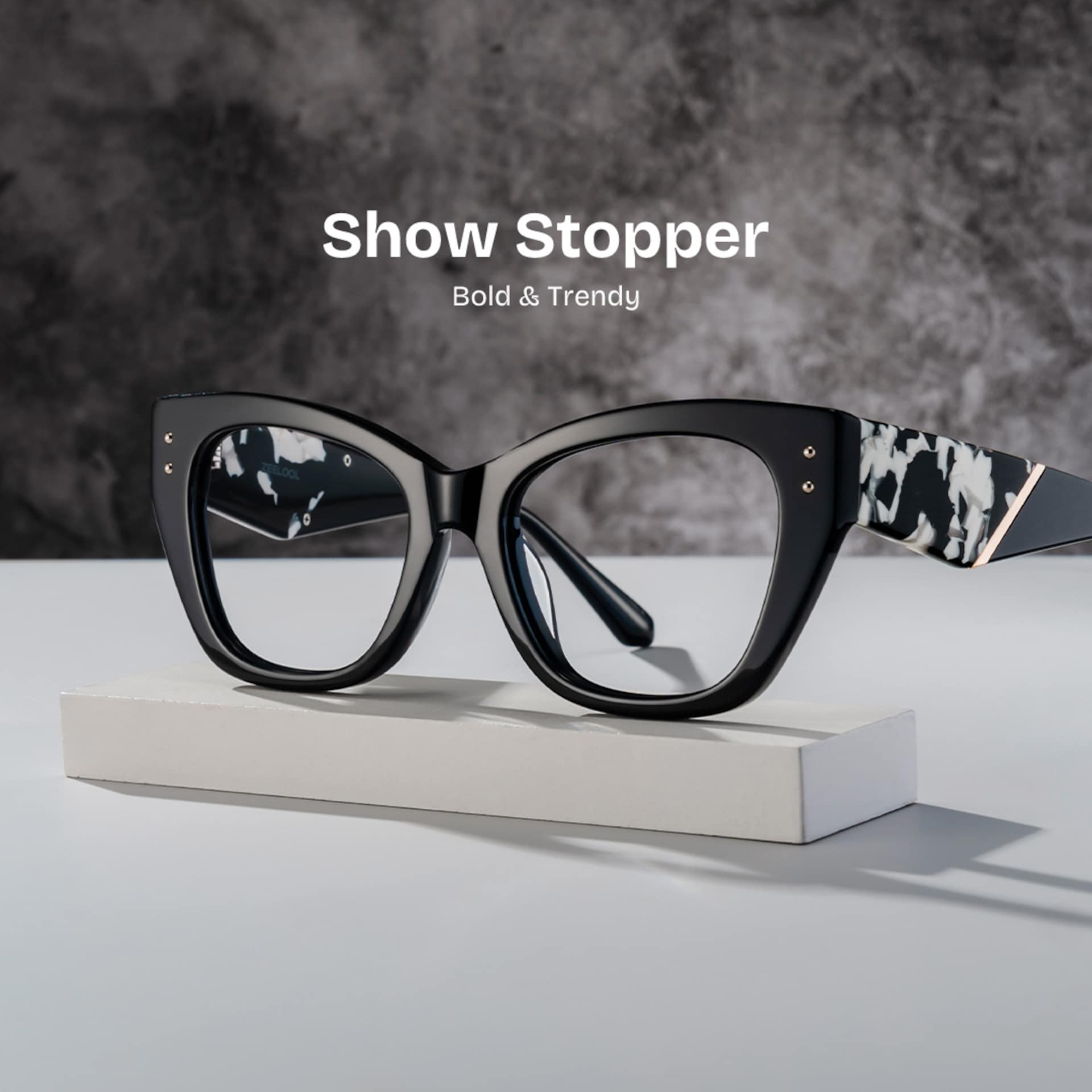 Skylar Black Frame Glasses with Butterfly Frame Online | ZEELOOL2