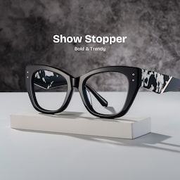 Skylar Butterfly Black Glasses2