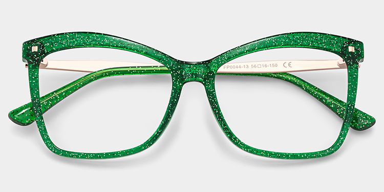 Isaebella Green Butterfly Glasses
