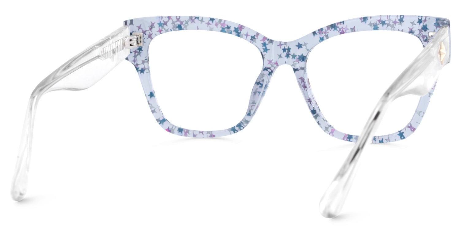 Full Rim Square Frame With Shiny Stars Decorated5