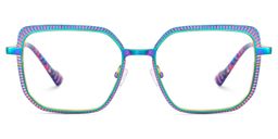 Maverick Multicolor Square Glasses1