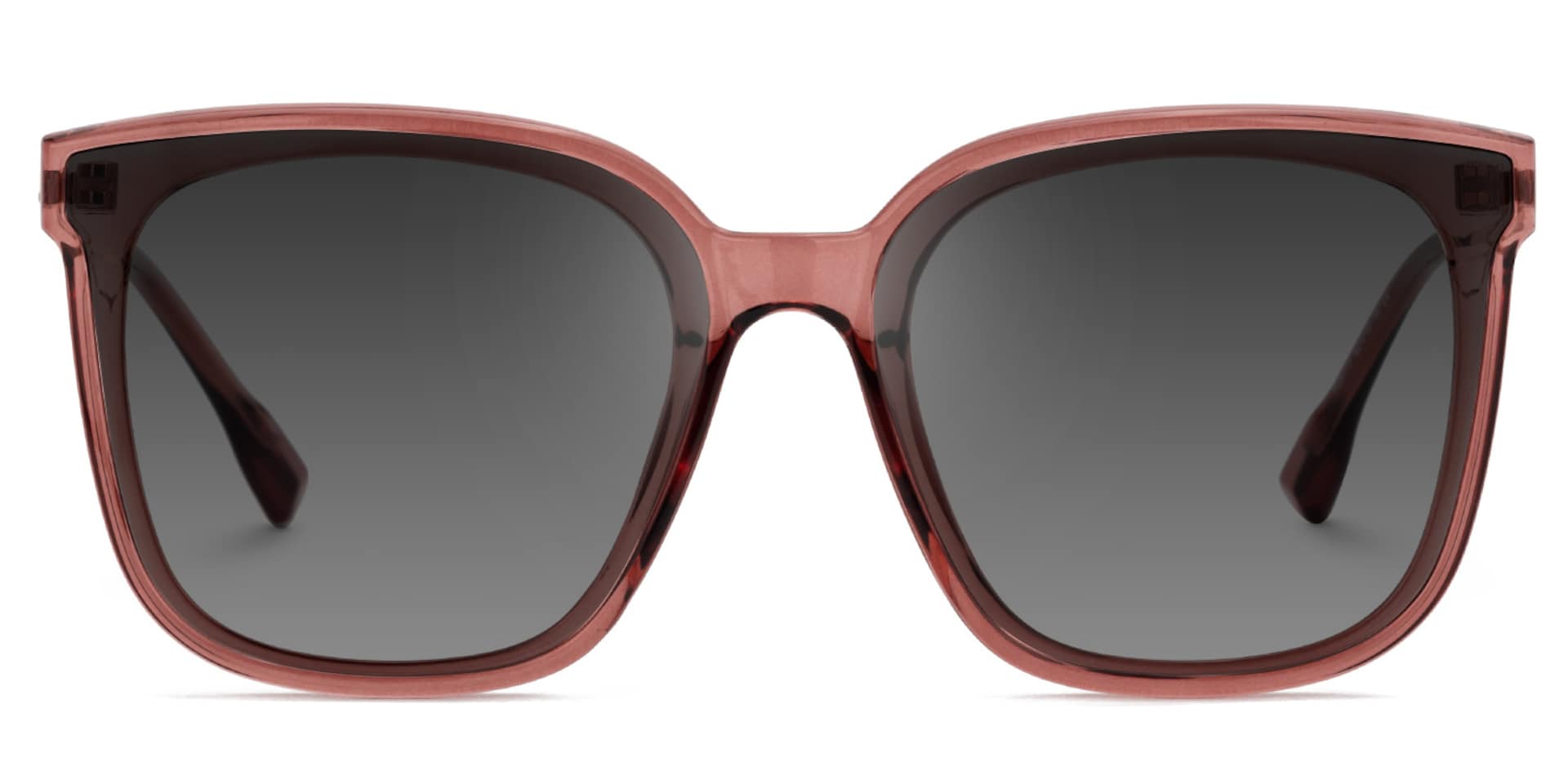 Tammie - Square Red Frame Sunglasses0