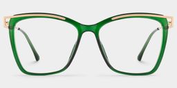 Krystle Square Green Glasses0