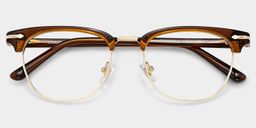 Capri Brown Browline Glasses1