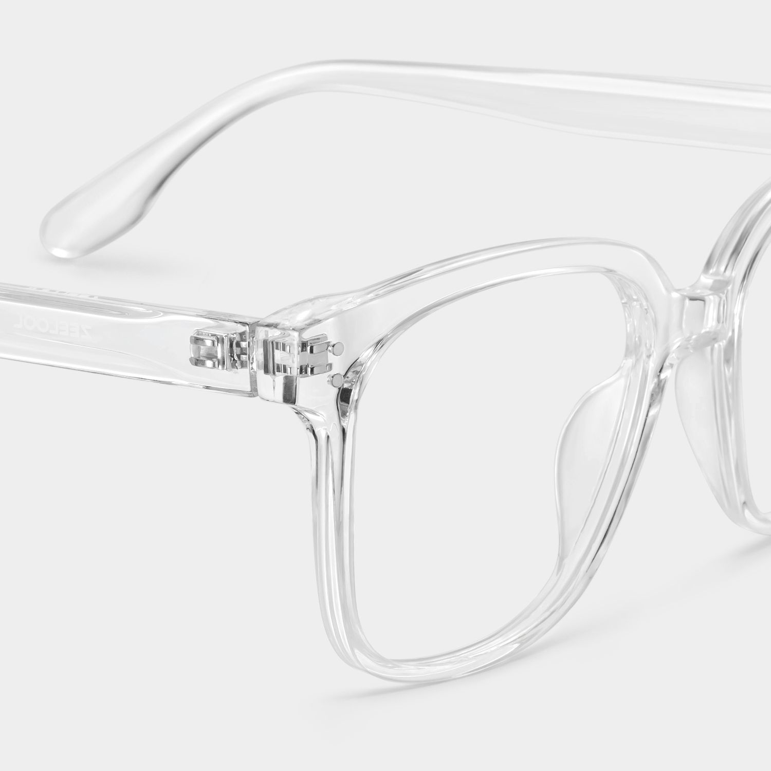 Oglesby Square Blue Light Blocking Glasses Clear Frame | Zeelool
