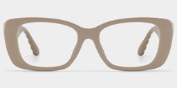 Hannah Beige Rectangle Glasses1